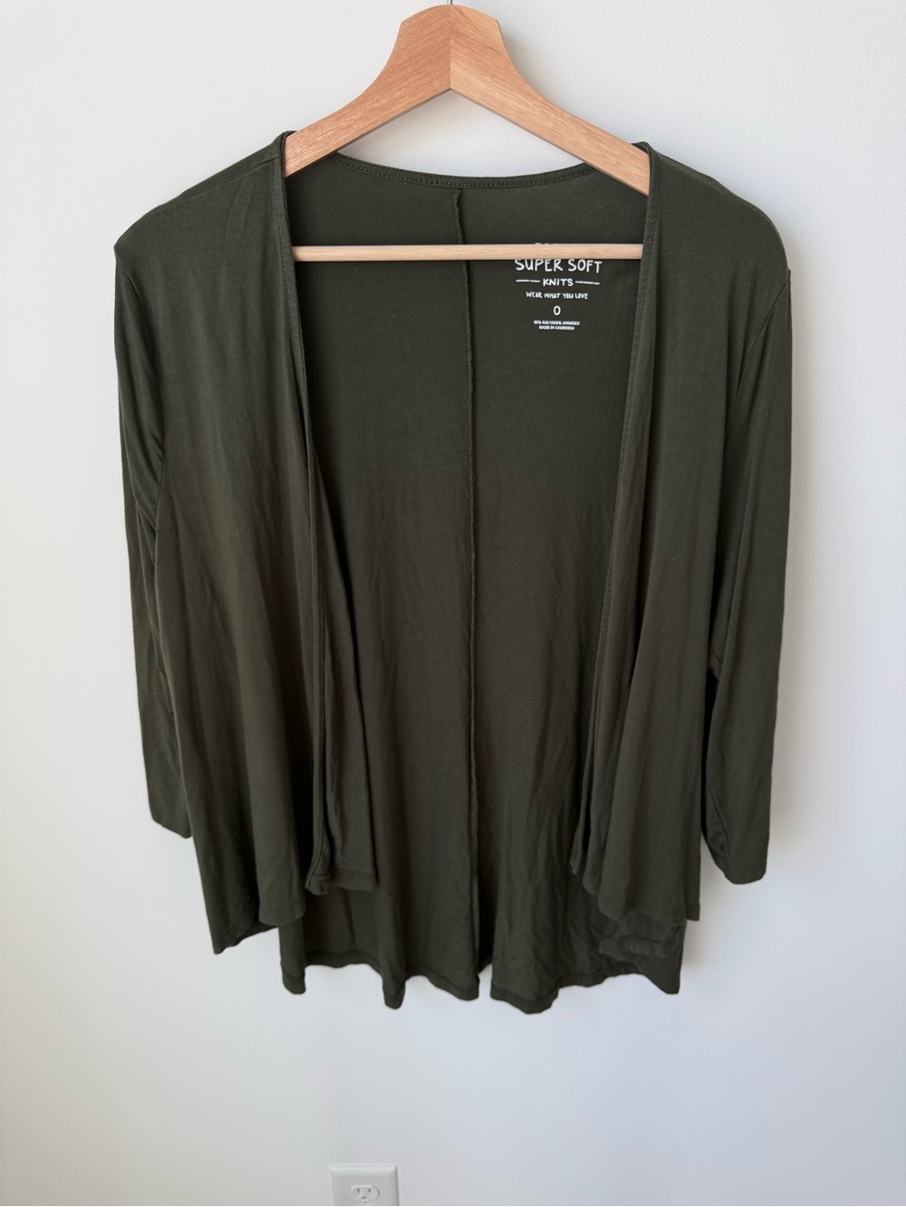 Torrid Olive Open Drape Cardigan | 0